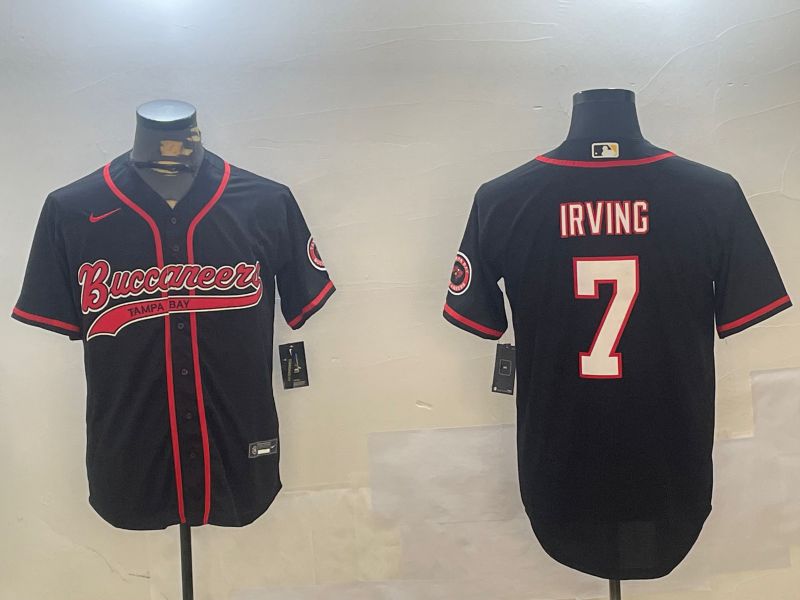 Men Tampa Bay Buccaneers #7 Irving Black Joint Name 2024 Nike Limited NFL Jersey style 1->women nfl jersey->Women Jersey